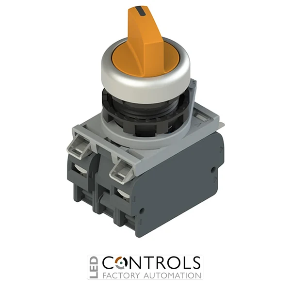 E2 AC-DXBC2298 Pizzato Complete unit with illuminated 4 positions selector, fixing adapter and contacts