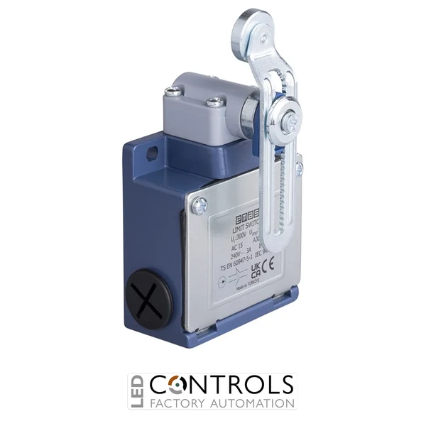 EMAS L53K13MEM124 EMAS L53 SERIES LIMIT SW. SNAP ACTION 1NC+1NO SHORT METAL ROLLER