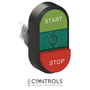 1SFA611144R1102 ABB MPD15-11G Illuminated START/STOP Double Pushbutton with Green Indicator - image 3