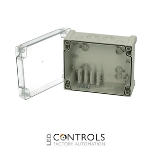 5824030 Fibox TPCM 201610T Enclosure, Polycarbonate, metric knock-outs Clear transparent cover