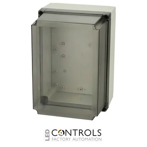 6013929 Fibox PC 200/175 XHT Enclosure, Polycarbonate Extra high base, smoked transparent cover