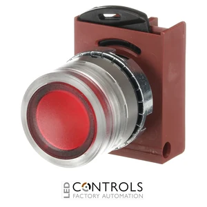 1SFA184491R9101 ABB P9MPLRGD Red Illuminated Momentary Pushbutton - image 3