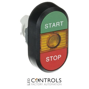 1SFA611133R1103 ABB MPD4-11Y Double Pushbutton START STOP with Yellow Indicator - image 3