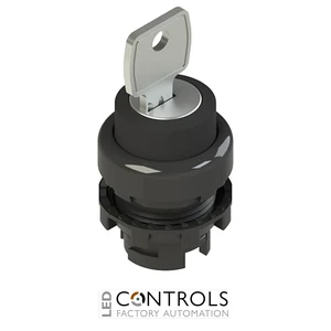 E2 1SC3LCE11AA Pizzato Key selector, 3 positions black without marking
