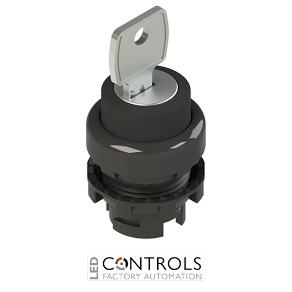 E2 1SC3LCE11AA Pizzato Key selector, 3 positions black without marking
