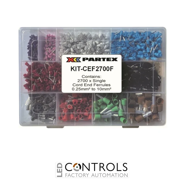 KIT-CEF2700-F Partex single insulated cord end ferrule