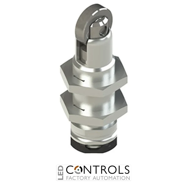 VN AA0FB Pizzato Head plunger with roller and M12 threaded bearing