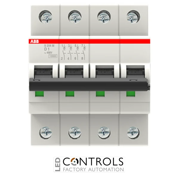 ABB S204M-Z50 MCB - 4P - Z Curve - 50A - 10/15kA