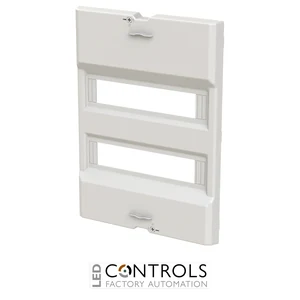 2CPX031124R9999 ABB UZA624 UK600 Two-Row Device Cover with Quick-Action Screws 24 Module RAL 9016 White - image 2