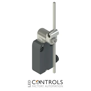 NF B112LB-DMK Pizzato Modular prewired switch with metal revolving lever with adjustable square stainless steel rod 3x3x125