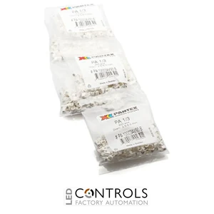 PA1-MBW Partex PA1 Slide-on, chevron cable marker, size C, 2.5–5.0mm cable, Black on White, Loose multipack