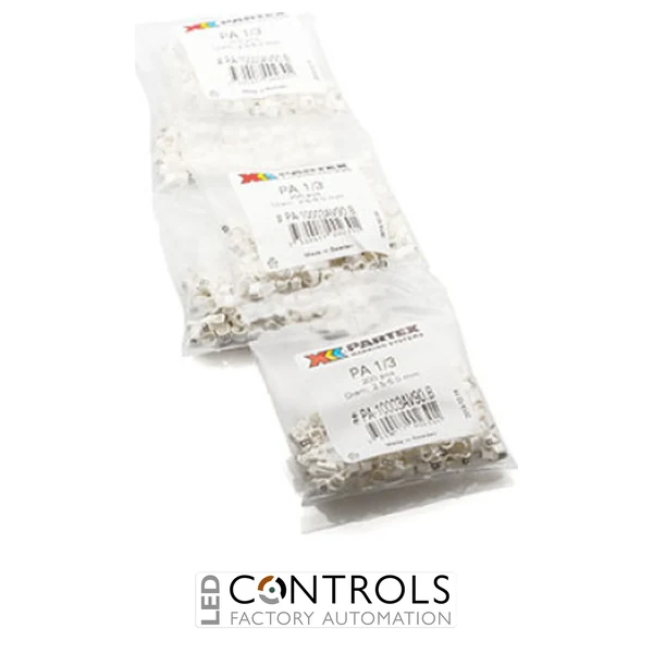 PA1-MBW Partex PA1 Slide-on, chevron cable marker, size C, 2.5–5.0mm cable, Black on White, Loose multipack