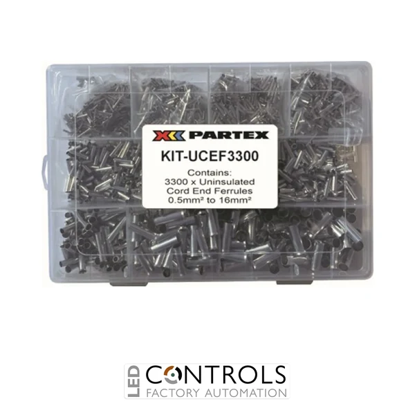 KIT-UCEF3300 Partex single insulated cord end ferrule