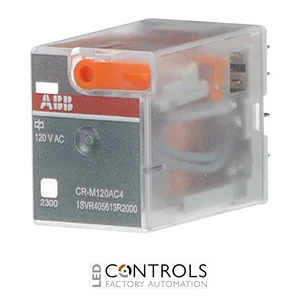 1SVR405613R2000 ABB CR-M120AC4 Pluggable Relay 4C/O 120V AC - image 2