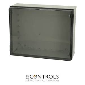 8113064 Fibox CAB PC 405020 T3B Cabinet, Polycarbonate, Smoked transparent door Locks on the short side
