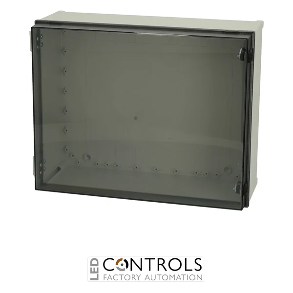 8113064 Fibox CAB PC 405020 T3B Cabinet, Polycarbonate, Smoked transparent door Locks on the short side
