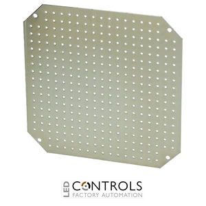 8120921 Fibox MPMP ARCA 3030 Mounting plate multiperforated (250x250x2 mm - ⌀3.6 mm) Galvanized steel. for size 300x300x210