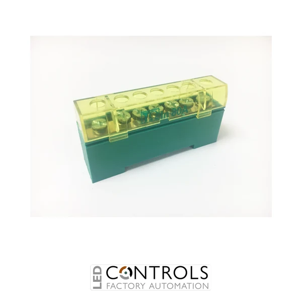 Teknomega ITB1030 - Omega Insulated 1 Pole Distribution Block  80A - 7 Way