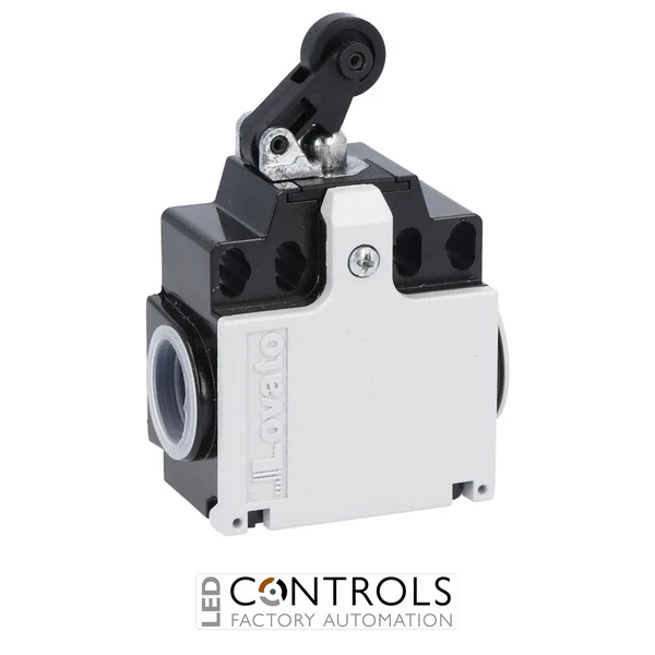 KNC1S11 - MET ROLLER CENTRE LEV 2ENTR L/S 1NO+1NC