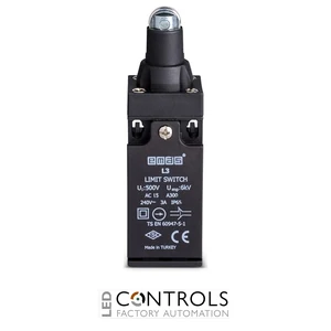 EMAS L3K13MUM331 EMAS L3 SERIES LIMIT SW. SNAP ACTION 1NC+1NO-METAL LINEAR ROLLER - image 3
