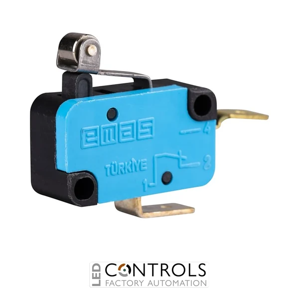 EMAS MK1MIM11 EMAS MICRO SWITCH - SHORT HINGE ROLLER LEVER METAL 1 NO