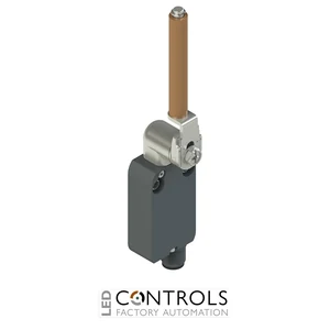 NF H112LP-SMKE24 Pizzato Modular prewired switch with metal revolving lever with porcelain roller