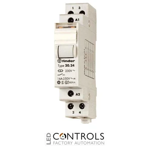 20.24.9.024.0000 Finder step relay 2 phase switch 2NO DC 24V