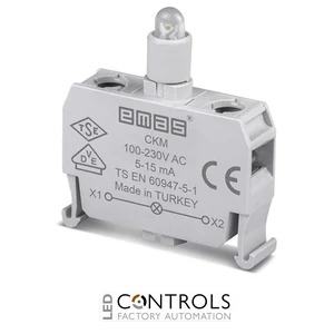 EMAS CKM EMAS C SIGNAL BLOCK BLUE LED 100-230 V AC/DC FOR CONTROL BOXES