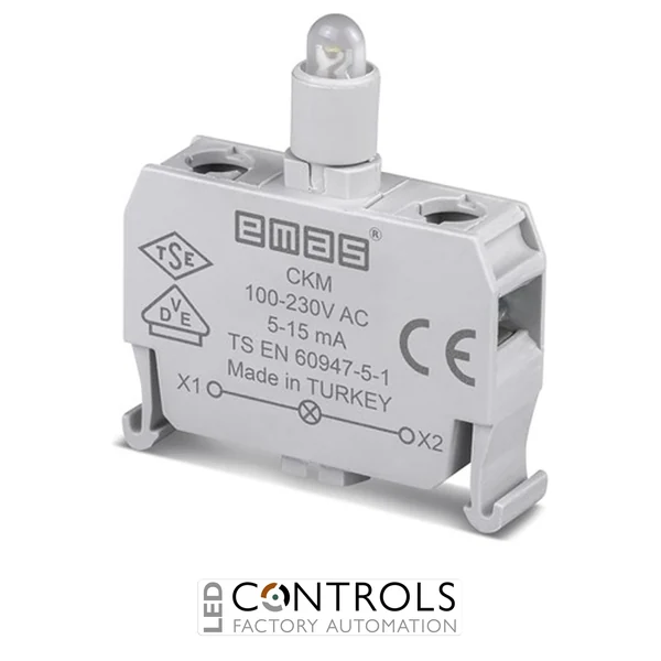EMAS CKM EMAS C SIGNAL BLOCK BLUE LED 100-230 V AC/DC FOR CONTROL BOXES