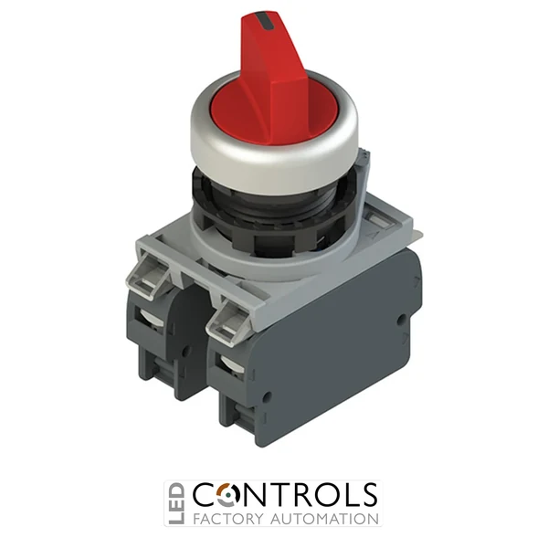E2 AC-DXBC2218 Pizzato Complete unit with 4 positions selectors, fixing adapter and contacts