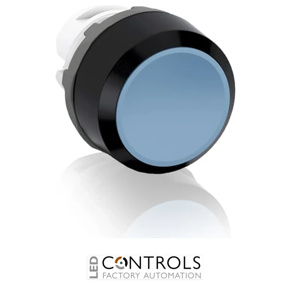 abb maintained blue non-illuminated flush push button 22mm mp2-10l