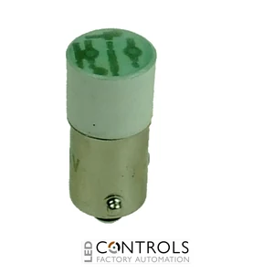 B3-L24A-GREEN IMO Green LED Lamp 24V AC/DC For B3F Lamp Holders (BA9S)