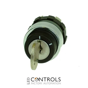 B3SAR01 IMO Key Switch, 2 Position Maintained, Aluminium Bezel