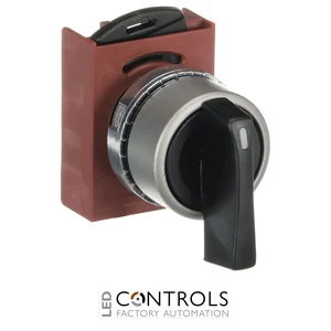 1SFA184391R9006 ABB P9MSVZ3N P9M Three-Position Black Long-Handle Selector Switch