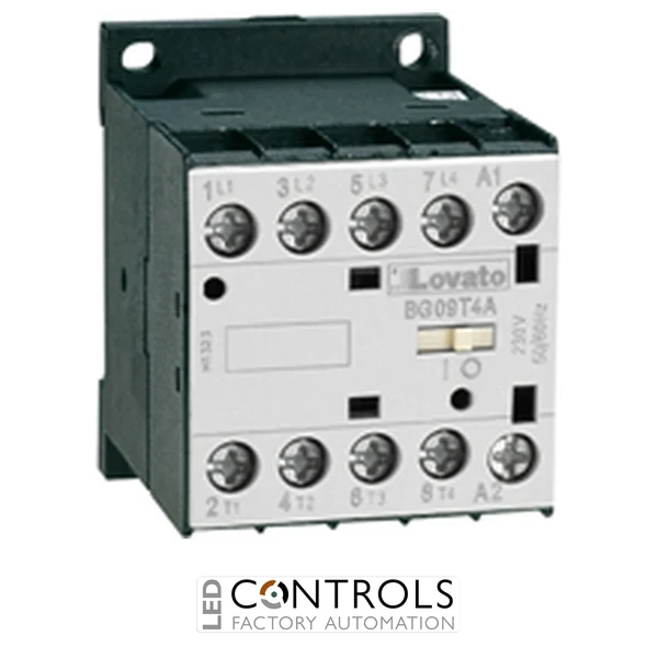 11BG09T4A024 Lovato contactor 4 pole AC3:9A 4kw 24vac coil