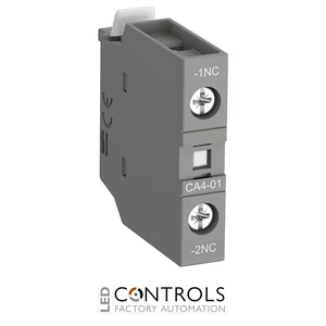ABB ca4-01 front mounted 1nc instantaneous aux contact block