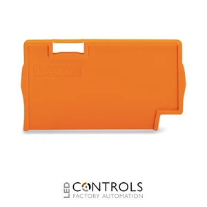 2002-1394 Wago Seperator plate;2 mm thick;oversized;orange