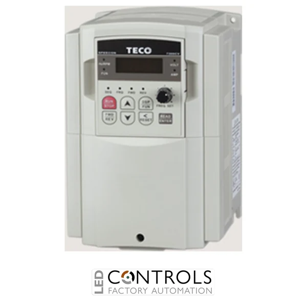 CV-2001-H1F Teco 0.75KW / 4.5Amps IP20 Inverter Commercial Filter 1Phase Input 3Phase Output