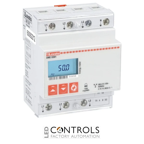 DMED301 - 3PH W/NEUTRAL DIGITAL METER 80A DIRECT