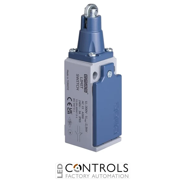 EMAS L51K13MUM331 EMAS L51 SERIES LIMIT SW. SNAP ACTION 1NC+1NO LINEAR ROLLER