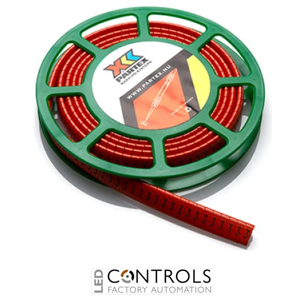 POK10-CCC Partex POK10 Oval / tie-on cable marker, Up to 7.0mm cable, Colour coded, Disc
