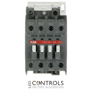 1SBL243261R5100 ABB TAL26-40-00 17-32V DC - TAL26 26A 4 Pole DC Contactor No Auxiliary Contact 17-32V DC