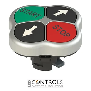 E2 1PQFA9QAAH Pizzato Quadruple pushbutton