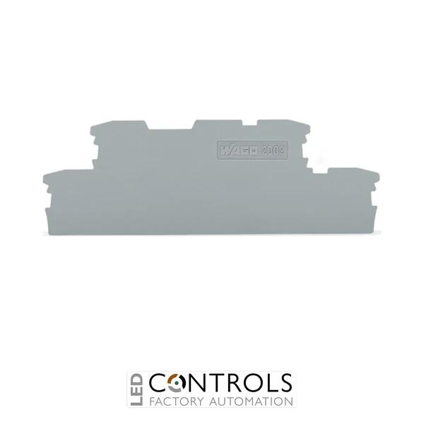 2002-2991 Wago End and intermediate plate;1 mm thick;gray