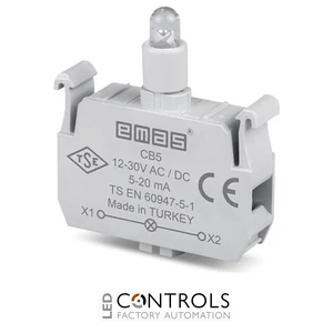 EMAS CB5 EMAS C SIGNAL BLOCK WHITE LED 12-30 V AC/DC