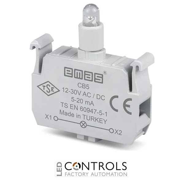 EMAS CB5 EMAS C SIGNAL BLOCK WHITE LED 12-30 V AC/DC