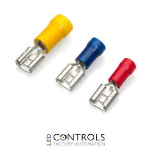 BF50/05/VR Partex Push-Ons, 4.8mm x 0.5mm, Blue, pack 100