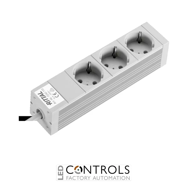DK7240.110 Rittal Socket strip CEE 7/3 (type F) 3-way 250 V 16 A LHD: 2626x44x44mm