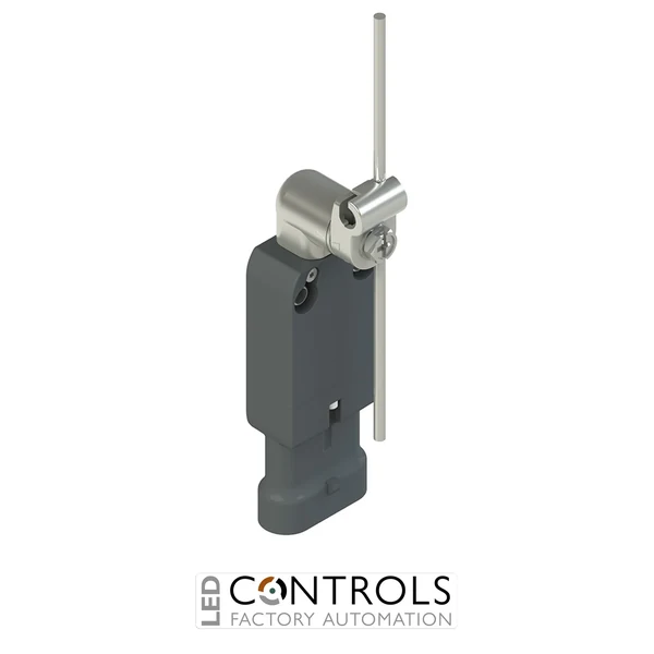 NF B112LE-SAK Pizzato Modular prewired switch with metal revolving lever with adjustable stainless steel rod  diam.3x125