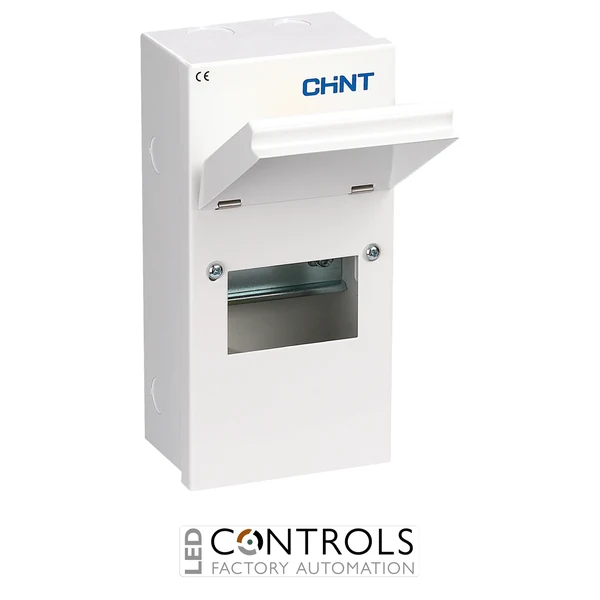 nx3-4 chint 4 modules metal enclosure c/w din rail